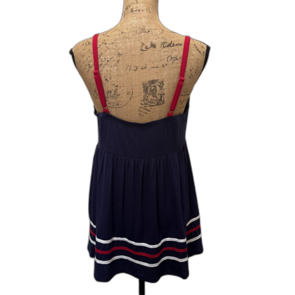 Torrid Super Soft Knit V-Neck Babydoll Top Peacoat Blue Americana Plus Size 2X - Picture 2 of 5